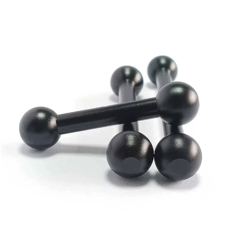 Aluminumalloy 17mm Double Ballhead Link Extension Rod 70/90/110mm Fill Light Arm Butterfly Clip Photography Clip Arm Accessories