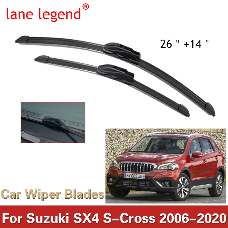 

Щетки стеклоочистителя передние для SUZUKI SX4 S-Cross 2006-2020, аксессуары для резки J Hook 2014 2015 2016 2017 2018 2019