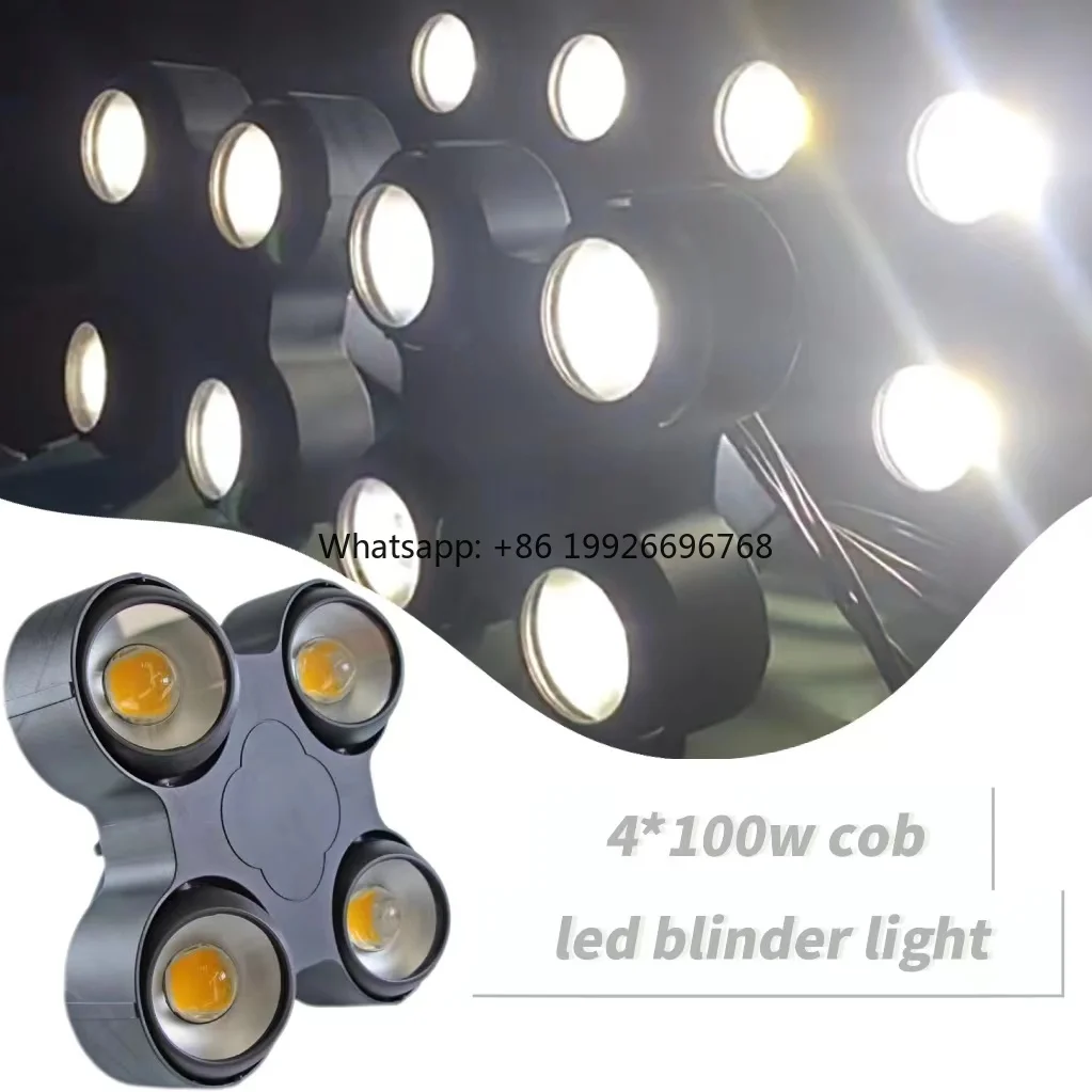 

IP65 400 Вт Холодный белый + теплый белый светодиодный светильник для аудитории, уличный водонепроницаемый 4 глаза, жалюзи