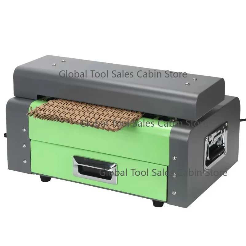 Eco Friendly Reusable Corrugated Cardboard Kraft Paper Expanding Pad Shredder Carton Box Cutting Machine Gear 200W