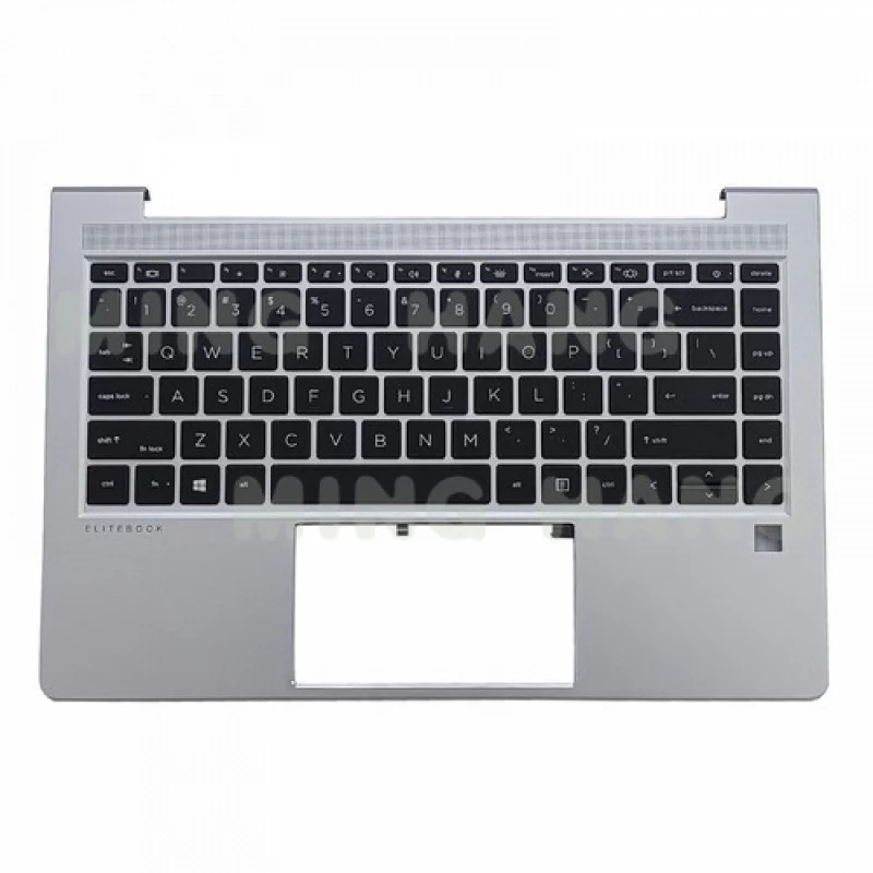 

N17709-001 Для ноутбука HP Elitebook 640 G9, верхняя часть корпуса (пальмрест) с подсветкой, клавиатура US