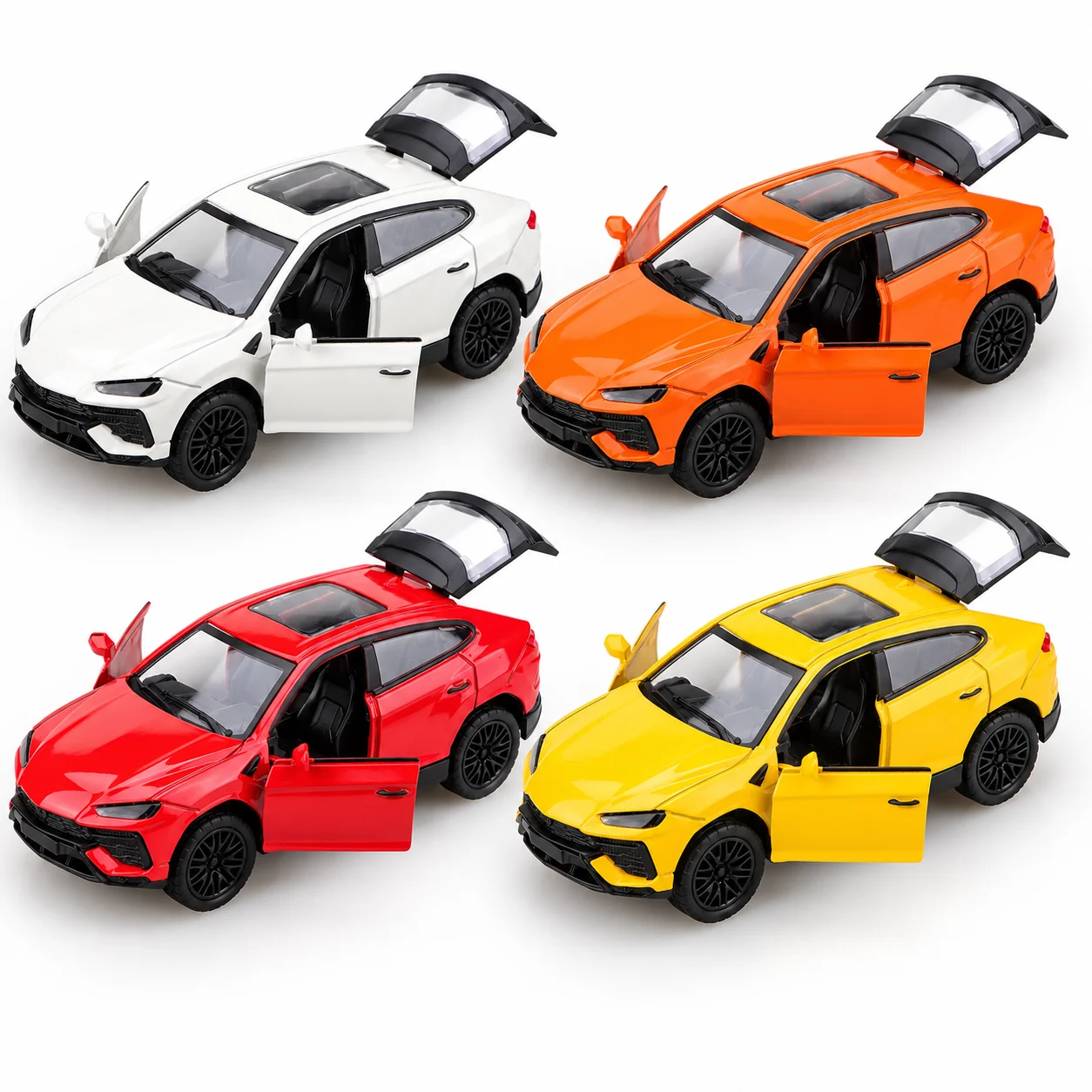 (Corrugated Box) 1/36 Scale, Sporty Coupe-Style SUV Toy Car, Powerful Recoil, Metal Casting,the Best Gift.
