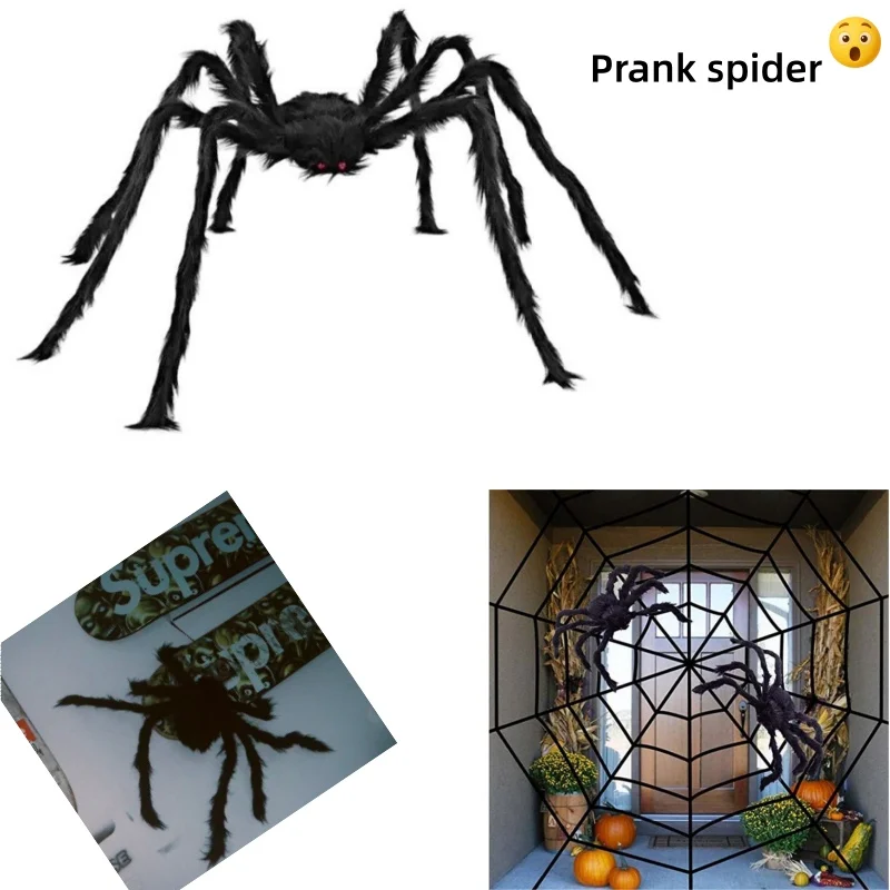 

Хэллоуин украшения реквизит дом с привидениями праздник открытый гигантское украшение Хэллоуин черный страшный гигантский паук огромная паутина