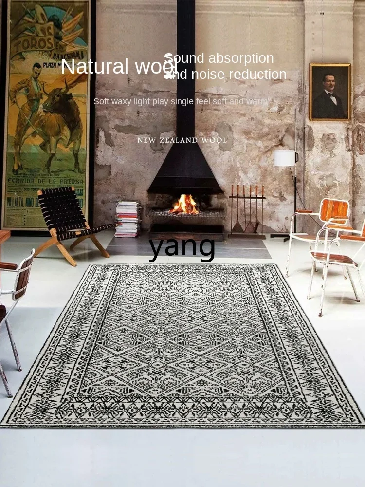 LXL Living Room Carpet Bedroom Light Luxury Advanced Silent Wind Sofa and Tea Table Floor Mat