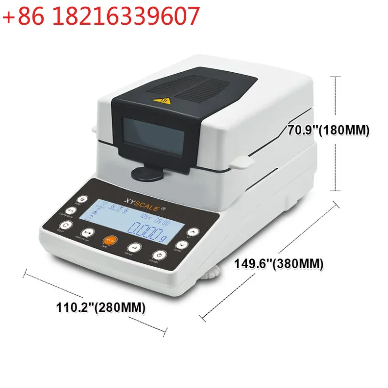 YAO 110g 10mg LCD Screen Tea Seed Halogen Heat Lamp Moisture Meter HBM Sensor XY-110MW