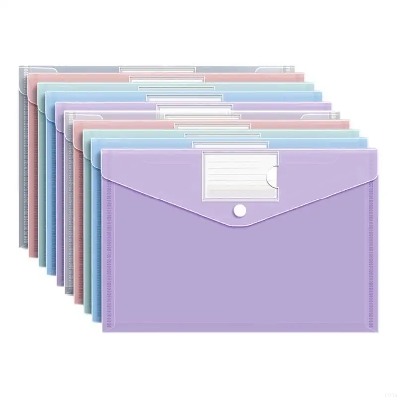 CORA Heavy Dutys File Folders With Clear View Design Large Capacity Document Holders For Workplace School Supplies Reusable