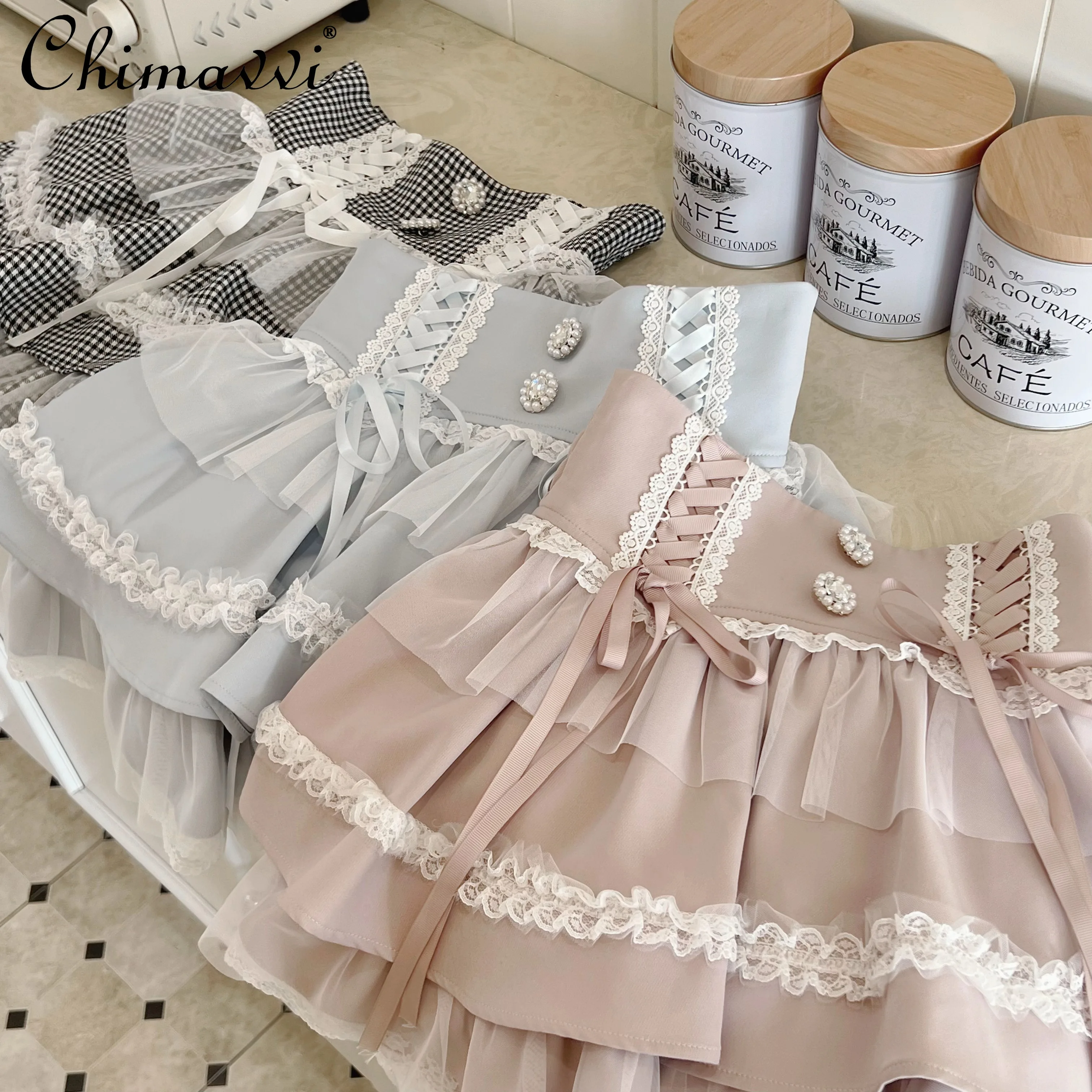 Japanese Mass-produced Mine Bud Clothes 2025 Summer New Subculture Original Design High Waist Slim-fit Kawaii Short Skirts