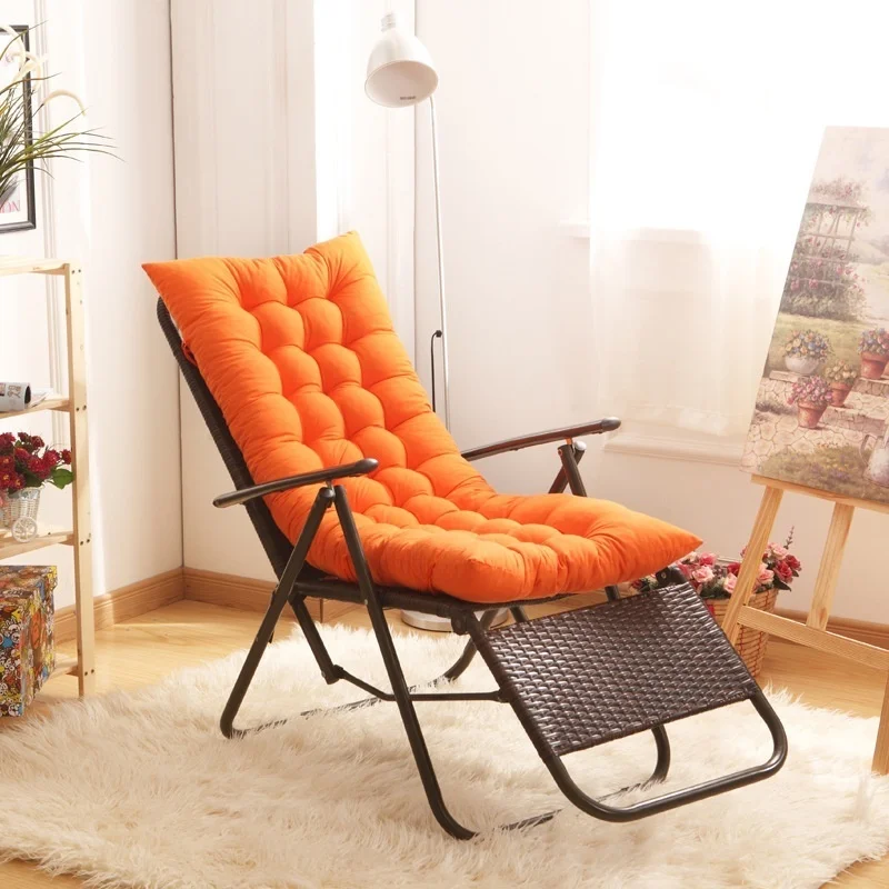 Autumn and winter thickened brushed doublesided available recliner mats Lunch folding chair special image 2