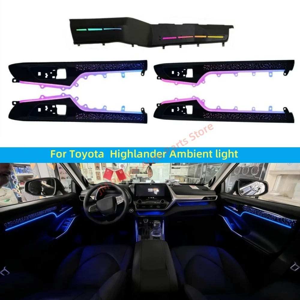 

Atmosphere lamp For Toyota Highlander 2022+ automotive interior lighting upgrade Car accessories Footlight center control light