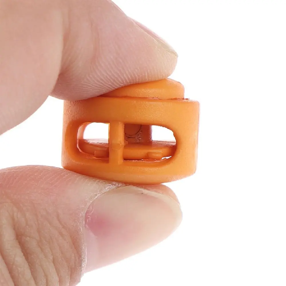 10Pcs Paracord Lanyard Spring Cord Lock Stopper Backpack Sportswear Shoelace Bag Parts Accessories Rope Clamp Plastic