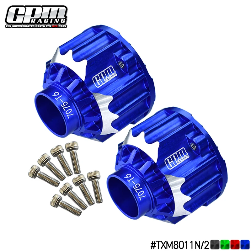 

GPM Aluminum 7075-T6 Front+Rear Differential Case For TRAXXAS 1/5 4WD X-MAXX 6S/8S MONSTER TRUCK