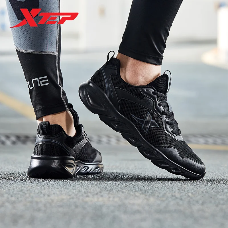 Xtep-Zapatillas de correr para hombre, zapatos deportivos cómodos de rebote, durabilidad y estabilidad, transpirables, Primavera, 2020, 880119115036