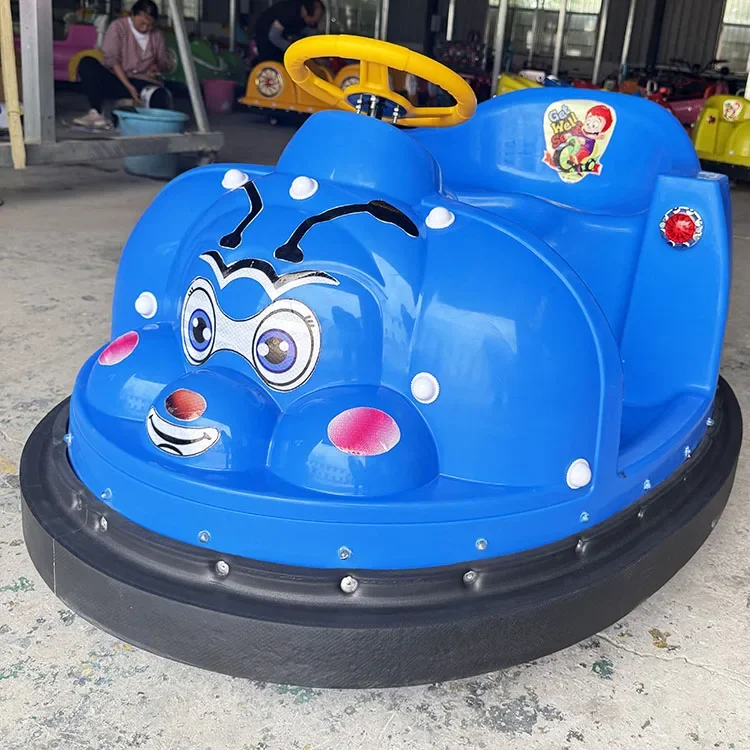 &24V Thickened Engineering Plastics Kids Bumper Car with Colorful LED Lights for Indoor Outdoor Amusement Parks