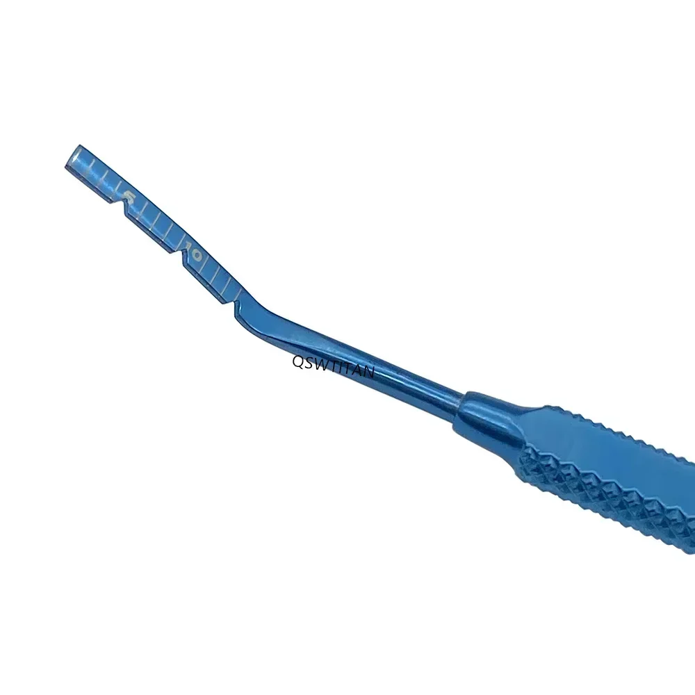 チタン製マーキング定規-ヘルベストン強膜マーキング定規-0-10mm-眼科手術器具