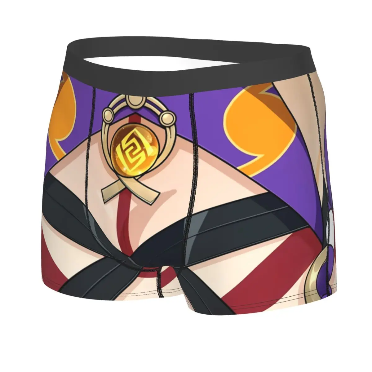Male Sexy Itto Tiddies Genshin Impact Face Underwear Boxer Briefs Men Stretch Shorts Underpants