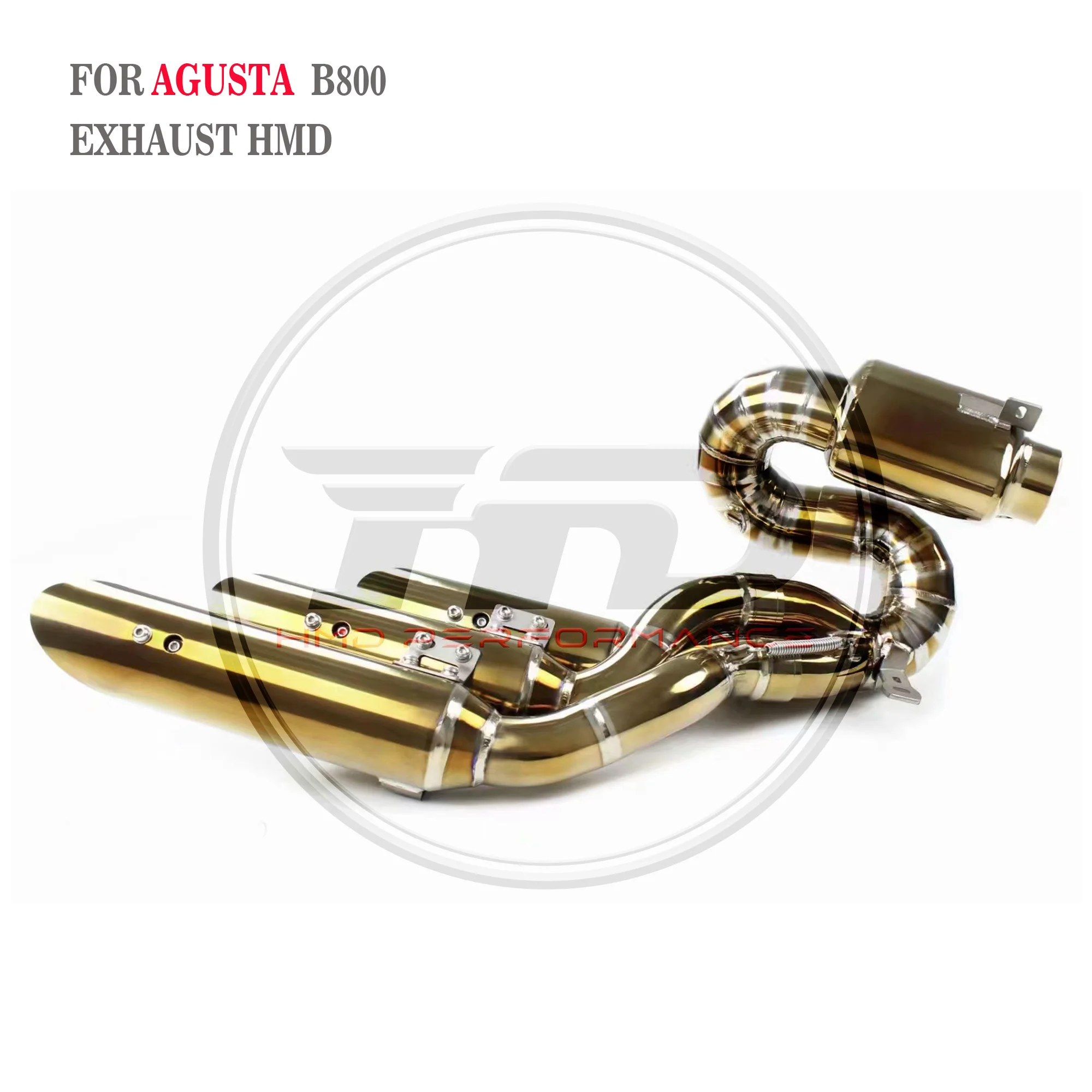 

HMD Titanium Motorcycle Exhaust System Performance Catback For Agusta Brutale 800 F3 800 Racing Muffler