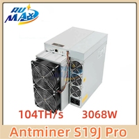 Bitmain Antminer S19J Pro 104TH/s SHA-256 Bitcoin Miner29.5J/TH Ultra-Low Power in stock With PSU Fast Shipping