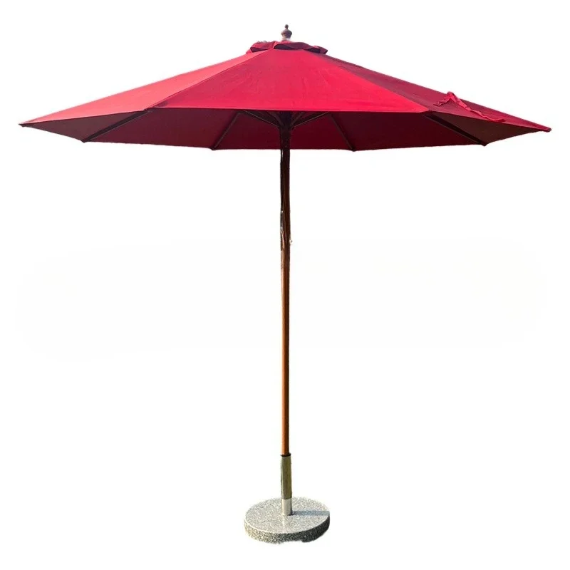 Aluminum alloy wood grain parasol