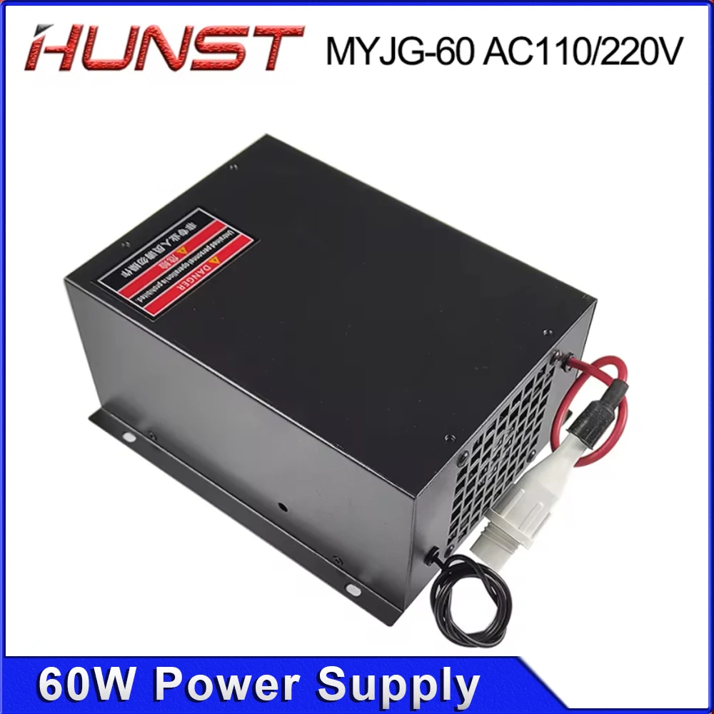 Hunst MYJG 60W CO2 Laser Power Supply 110V/220V Optional, Suitable For 50~70W Cutting And Engraving Machine