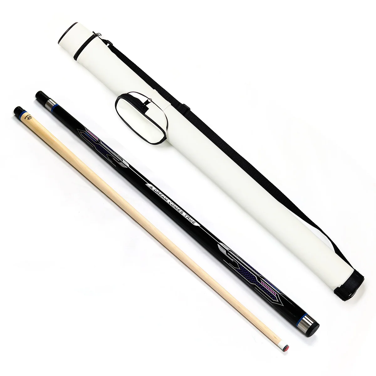 Factory Price 1/2-PC Pool Cue 57inch with Billiard Bag Case Set Kit