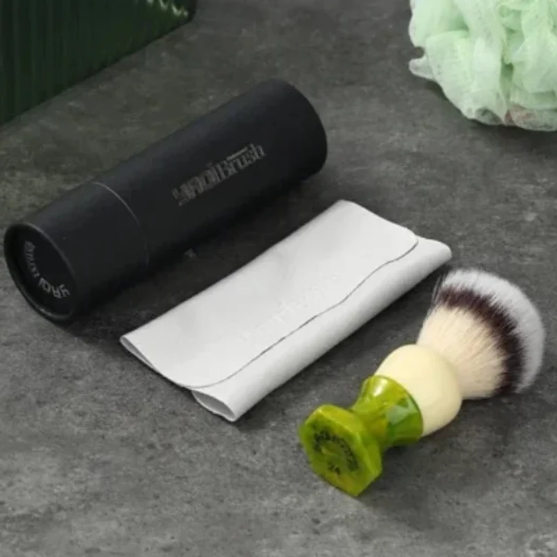 2026 YAQI Professional Ever-hopeful Silver Cat's Whisker Synthetic Hair Mens Wet Shaving Brush