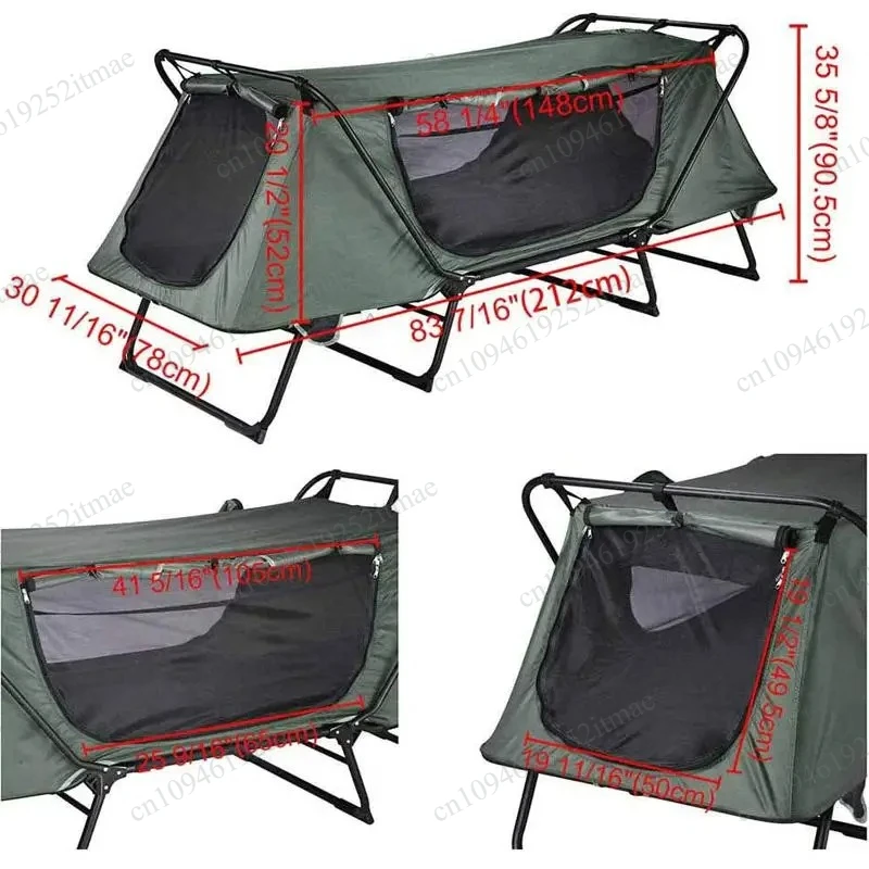 Waterproof Oxford Double Bed Tent, Breathable Privacy Warm Camping Fishing Sleeping Cot Wholesale