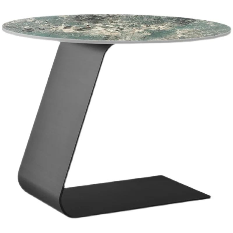 

High-end whole-body rock slab edge few modern simple small apartment sofa balcony light luxury small coffee table