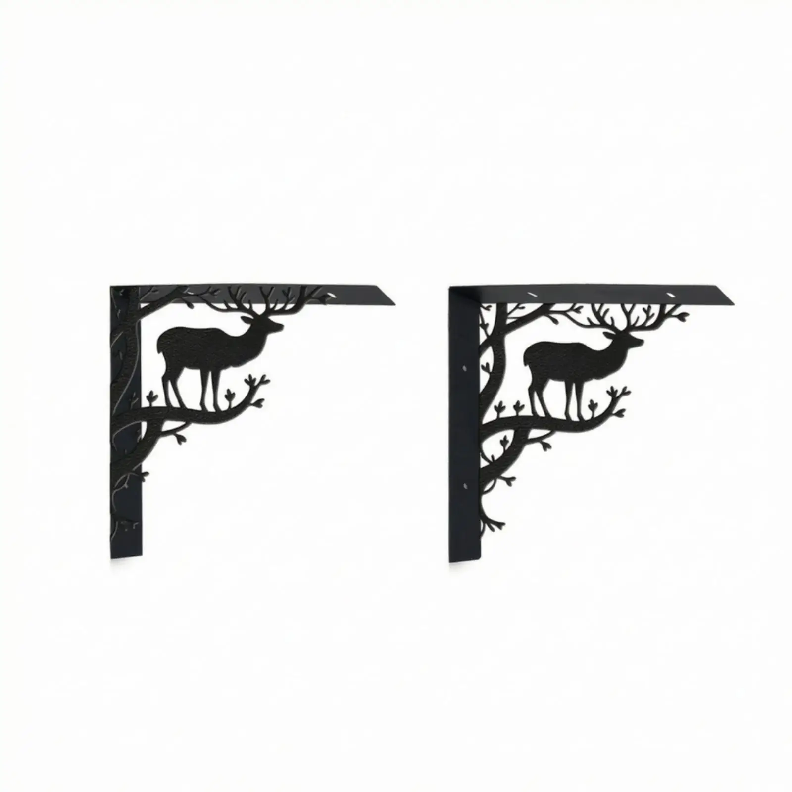 Shelf Bracket Decorative L Bracket Matte Black Brackets for Craftspeople,