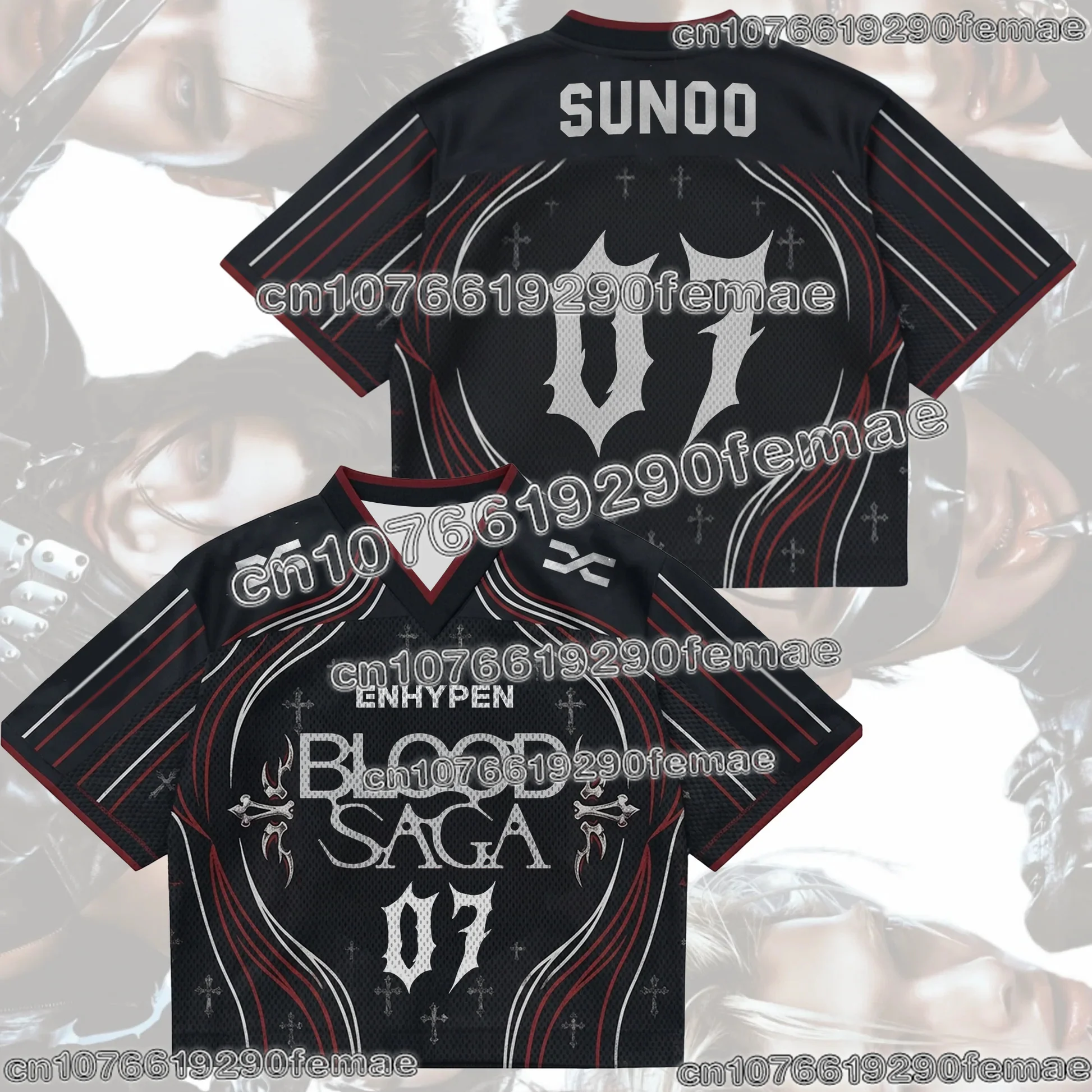 2026 ENGENE Fan Collection ENHYPEN T Shirt Blood Saga Tour Inspired 3D Print Casual Short Sleeve Top Kids Adults Men Women