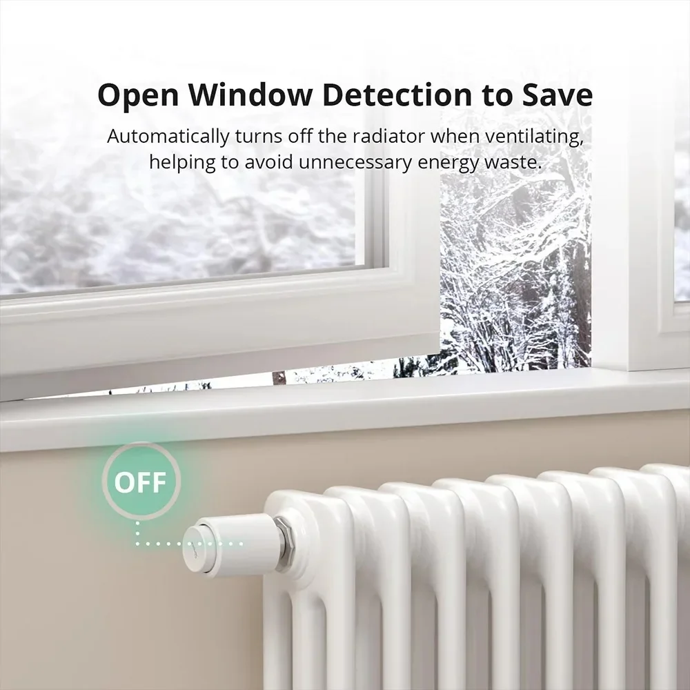 SONOFF TRVZB Zigbee TRV Smart Radiator Thermostatic Valve Home Heating Frost Protection Timing Schedule Group Remote Control