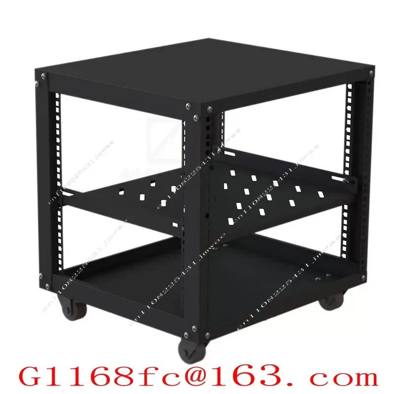 12U 9U Microphone Cabinet Simple Open 19 Inch Mobile Aviation Power Amplifier Audio Rack Equipment Case