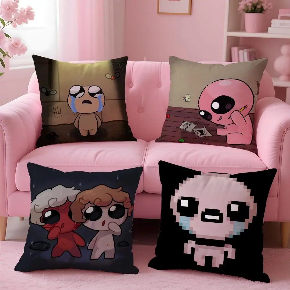 game The Binding of Isaac Cushion Cover Soft Washable Pillowcase Cushion Cover for Sofa Bed Car Travel Office Home Decor