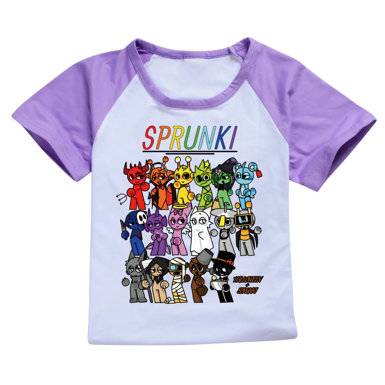 Cute Sprunki Cartoon Clothes Kids 2025 Summer Pajama Sets Baby Girls Short Sleeve T Shirt+Shorts 2pcs Set Toddler Boys Nightwear