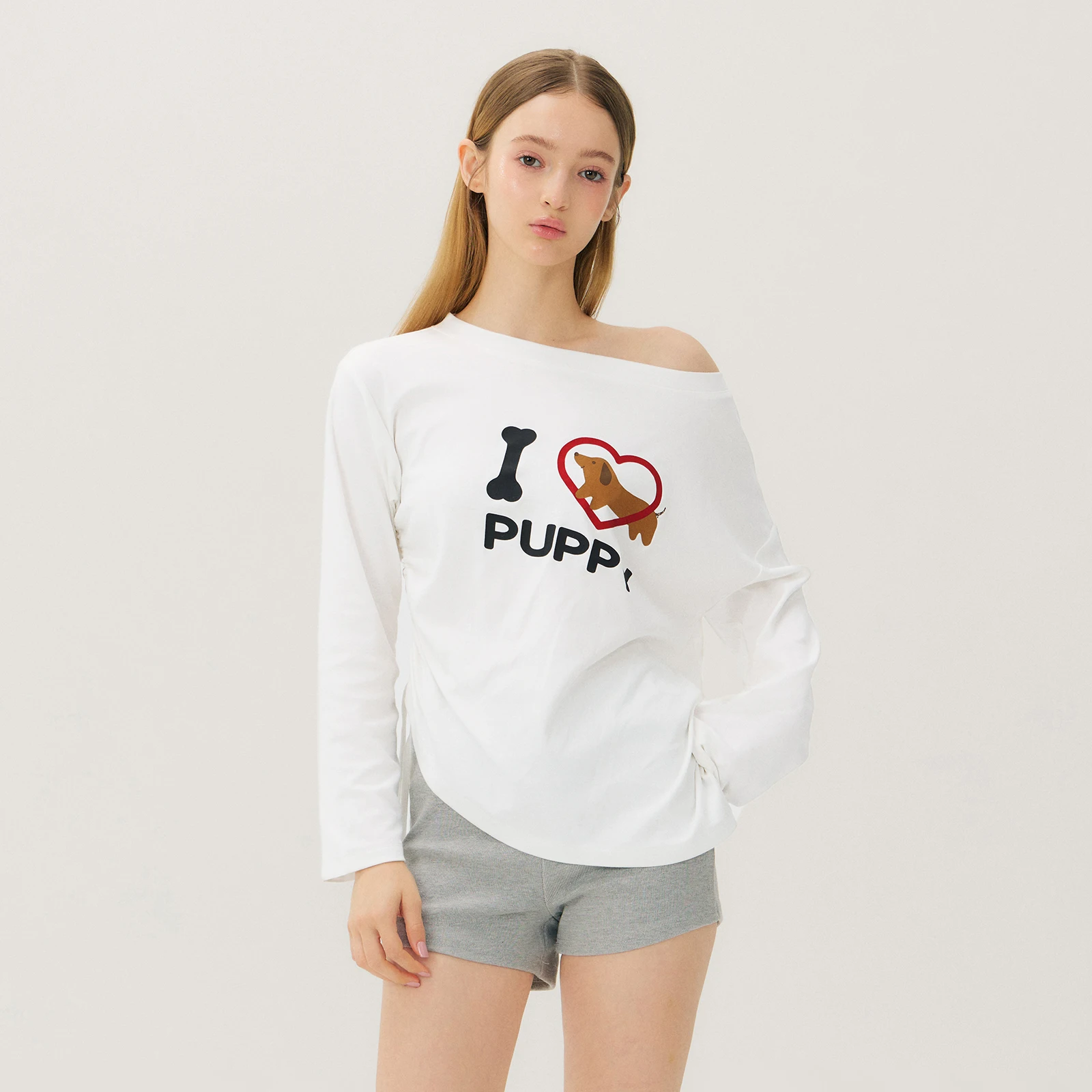 

Women Tshirt Korean Style Long Sleeve Top Round Neck Loose Fit Casual Fashion Thin Versatile Autumn Basic Shirt