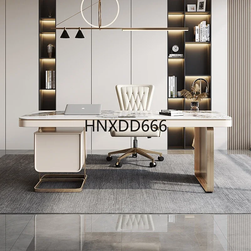 Slate solid wood home study bedroom writing desk computer table