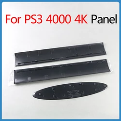 Carcasa para Panel de PS3 para Sony PS3 4000 4K, carcasa de disco duro negro, carcasa frontal, repuesto de Panel de placa frontal izquierda y derecha