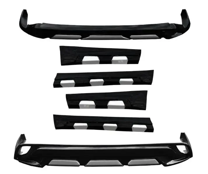 Novo! ABS Black Knight Car Bumper, Lábio dianteiro, Difusor traseiro, Saia lateral, Body Kit para Toyota Highlander XSE 2021 2022 2023 2024