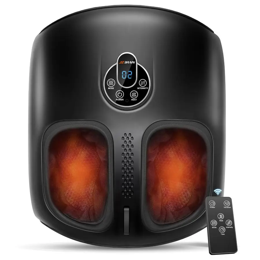 

Foot Massager Machine with Heat Deep Kneading Foot Massager with Vibration amp Compression for Plantar Fasciitis amp Neuropathy