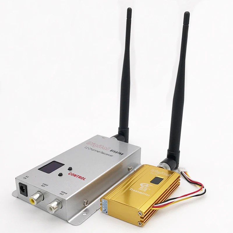 

1.2G 1.5W Wireless Audio and Video Transmitter Receiver Set Image Transmission FPV Wireless Monitoring