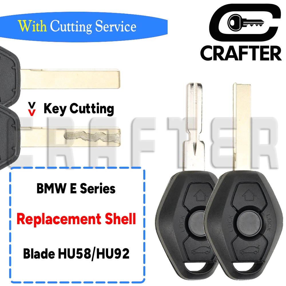 Crafters With Cutting Service Replacement Shell Case For BMW E Series Blade HU58/HU92 E38 E39 E46 X3 X5 Z3 Z4 1/3/5/7 Series