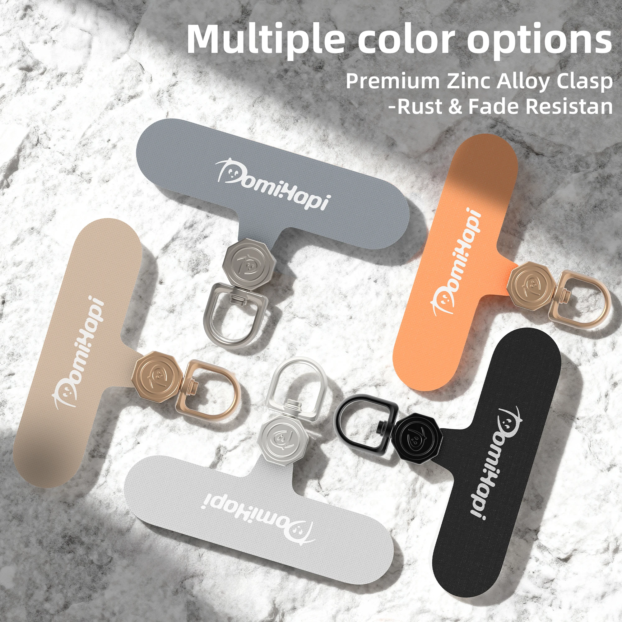 

Телефонный привязь Tab 360° ° Вращающийся ультратонкий универсальный зажим для ремешка для телефона, неклейкий чехол для телефона, металлическая нашивка