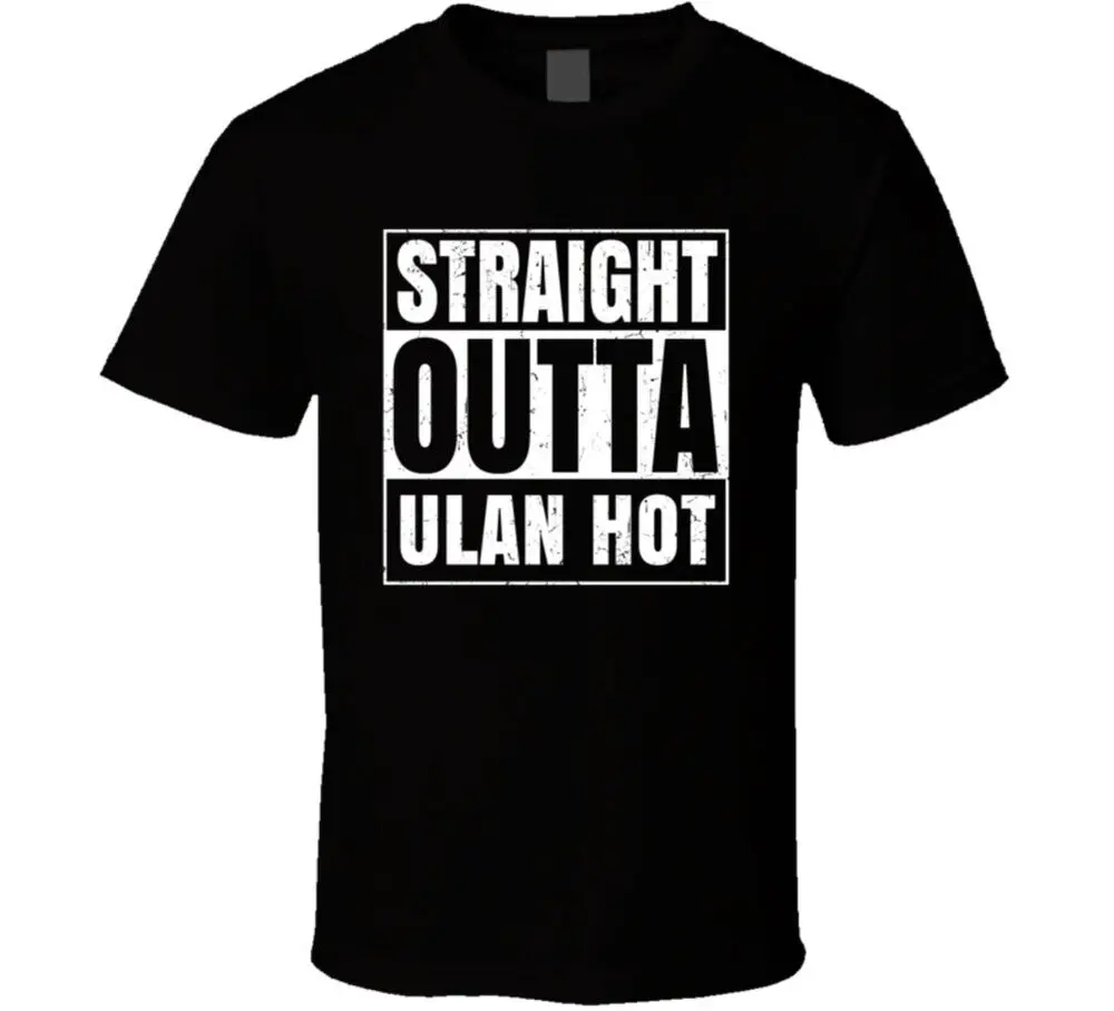 Straight Outta Ulan Hot China Compton Parody Grunge City T Shirt  Tees Cotton Luxury brand vintage oversized