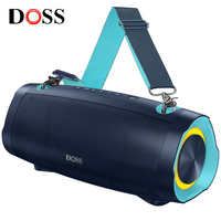 DOSS Portable Speaker Bluetooth 5.3 70W Bold Sound Bass 24H Playtime with LED Lights Power Bank IPX6 Waterproof Wireless Speaker