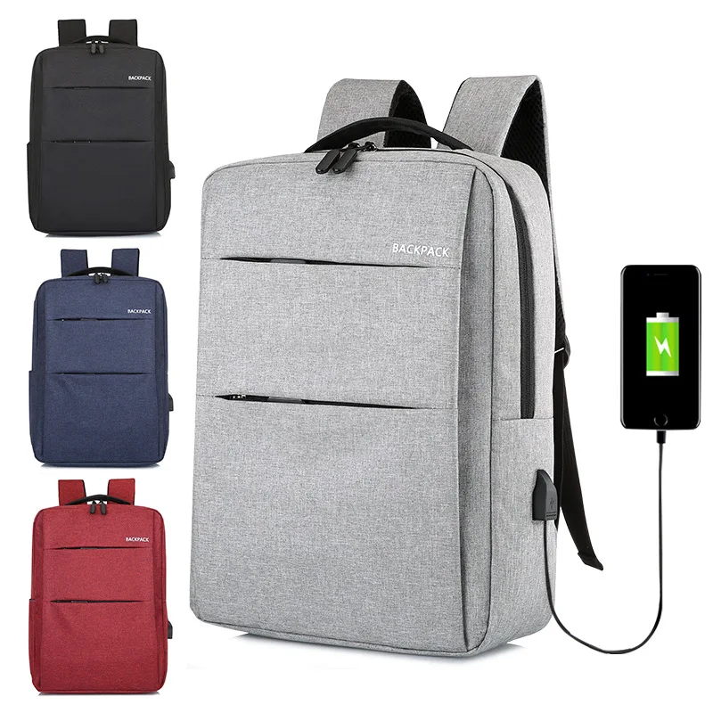 Men's Simple Large Capacity Laptop Backpack Casual Business Computer bag multifunctional with USB Charging backpack