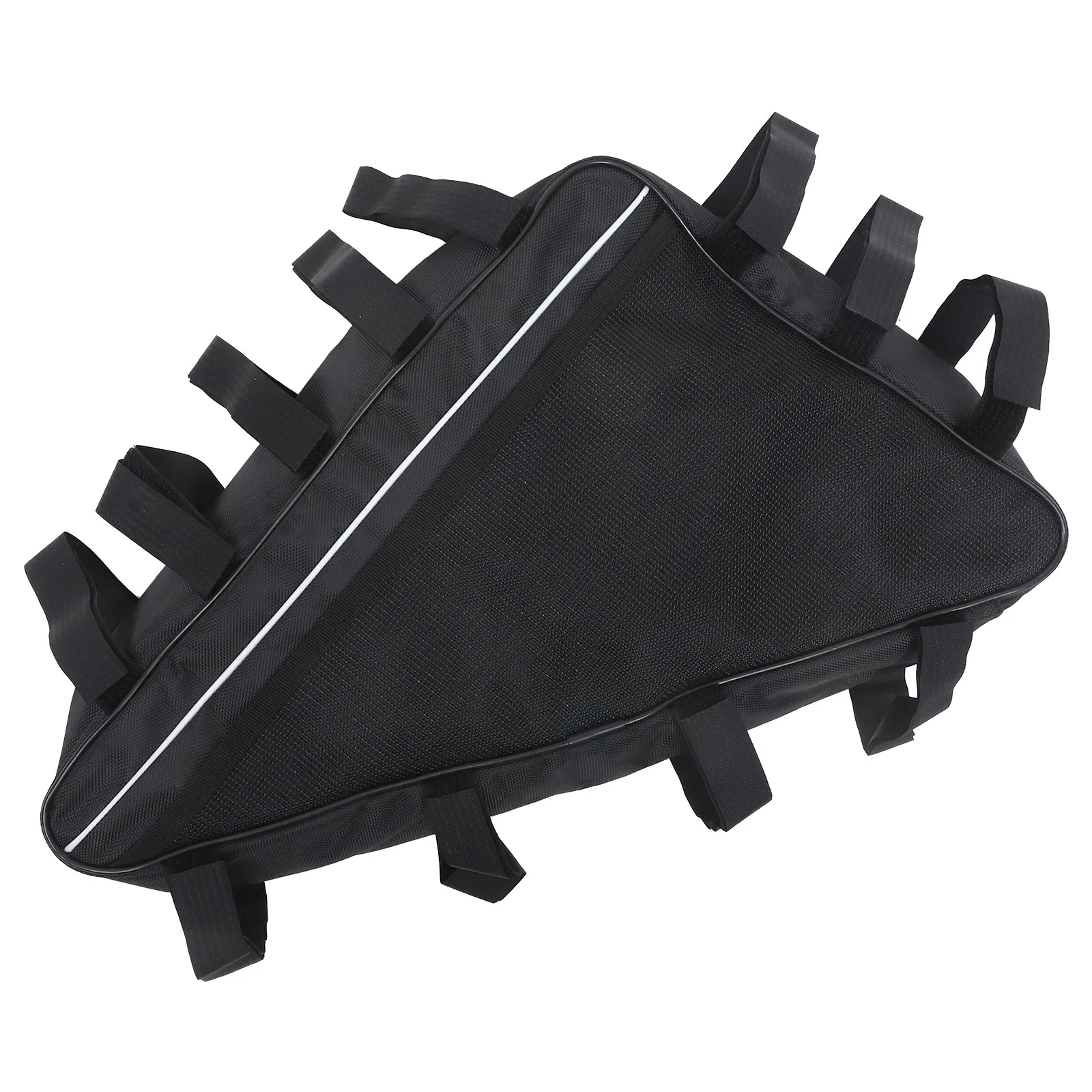 

Triangle Capacity Weather Resistant 49x41x30x11 Triangle Bag Black Oxford Bike Frame Bag Cycling Hiking Camping