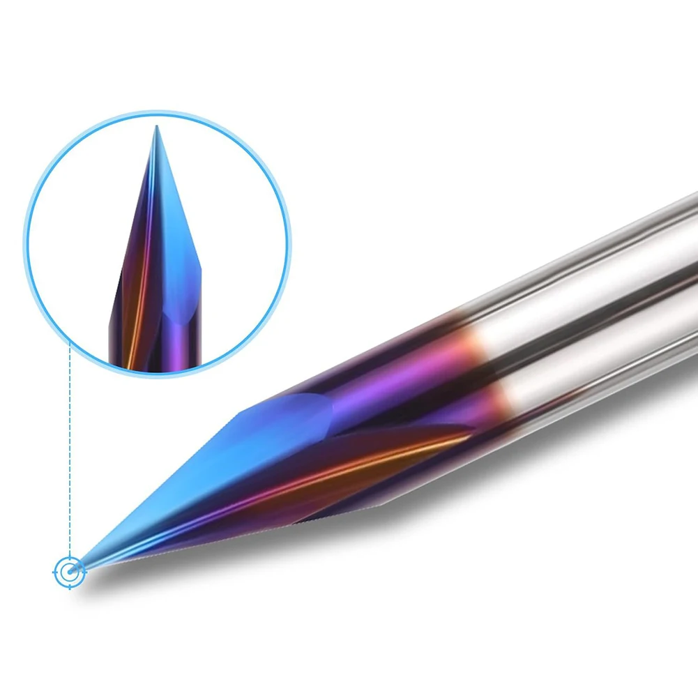 

1PCS 15°-90° V Groove Router Bit For NANO Blue Coating For 4600HV For Nano Coating-CNC Carving Tool For Handheld Routers