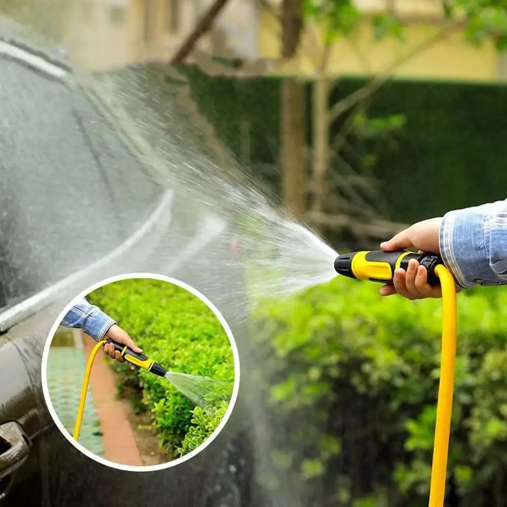 

Gardening Tools Adjustable High Pressure Nozzle Portable Plastic Car Cleaning Tool Pipe Fittings Hose Nozzle Lawn Watering