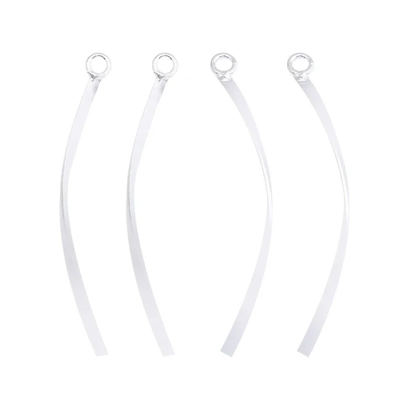 5 قطع من إكسسوارات الفضة الإسترلينية S925 مصنوعة يدويًا قلادة شرابة شبه نهائية خط أذن بسيط