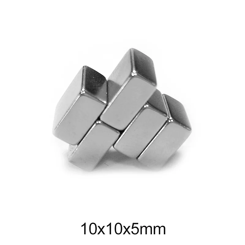 10x10x5 mm Rare Earth Neodymium Magnet 10*10*5 mm Powerful Strong Magnetic Magnets Sheet 10x10x5mm
