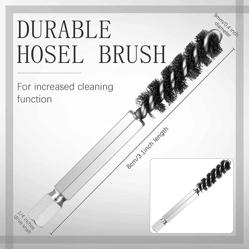 Golfclubs Hosel Brush Golf Club Brush Staalborstel Reinigingsgereedschap Elektrische boor Staalborstel voor ijzer en hout, 2 stuks